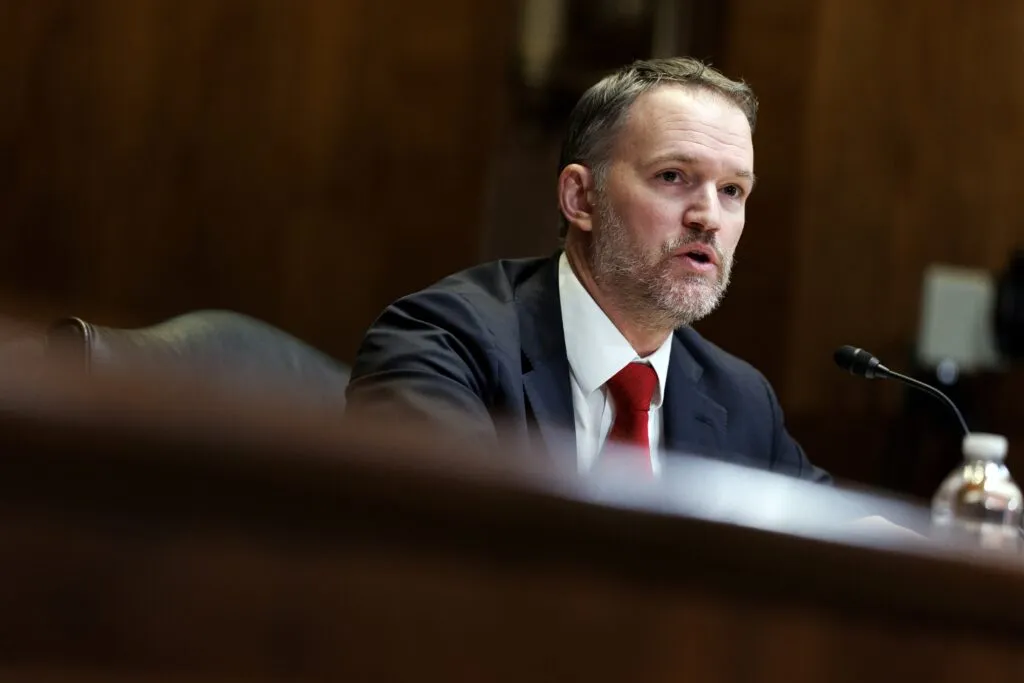 Jamieson Greer at a Senate hearing
